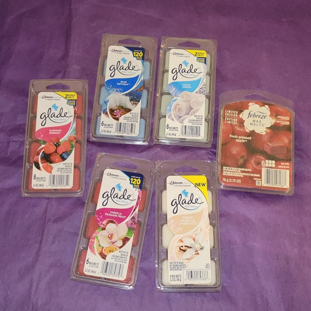 6 Glade / Febreze Wax Melt Containers